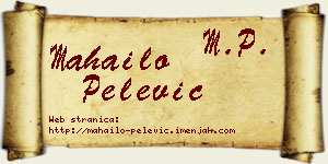 Mahailo Pelević vizit kartica